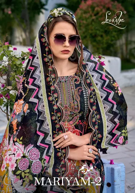 Mariyam Vol 2 By Levisha Cambric Cotton Pakistani Dress Material Wholesalers In Surat